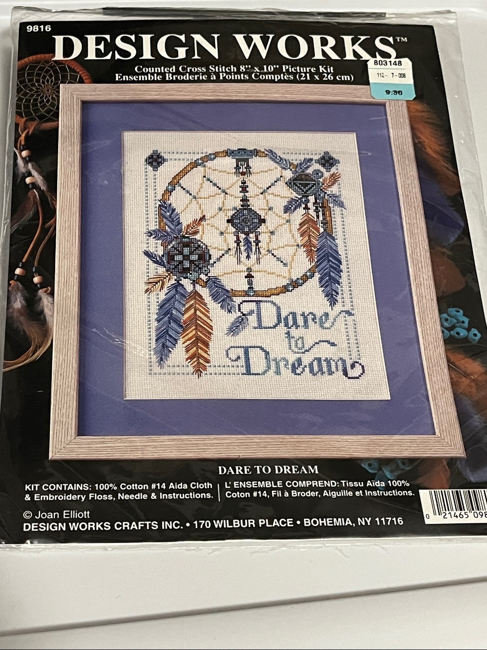 NIP Design Works Dare to Dream Cross Stitch Kit 9816 Joan Elliott